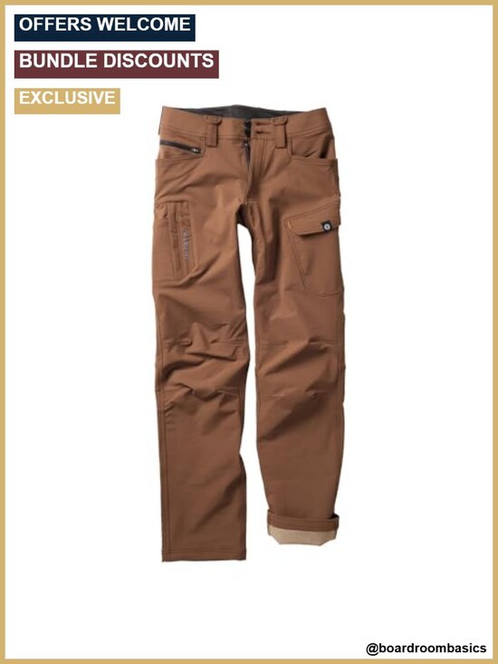 Other - Men's Water-Resistant Work Pants 4-Way Stretch 9 Pockets Articulated Knees